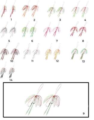 Hayabusa SE 125 Tai Rubber Free Slide Yedek Etekli Assist İğne Set - 19