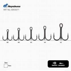 Hayabusa TBL 930 Üçlü İğne Premium 6lı Paket Black Nikel - 4