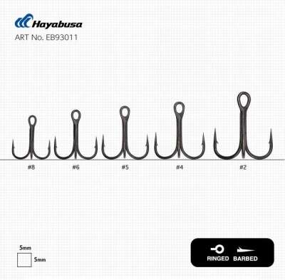 Hayabusa TBL 930 Üçlü İğne Premium 6lı Paket Nikel - 2
