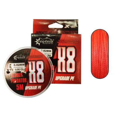 Hook Line 8X Upgrade PE Bloody Predator Assist İpi 5mt Kırmızı - 1