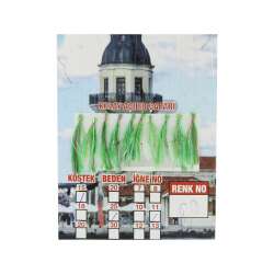 İstavrit Çaparisi UV-GLOW Simli 10 İğneli Kolay Açılan Çapari 025mm Beden x 015mm Köstek - 28