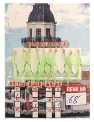 İstavrit Çaparisi UV-GLOW Simli 10 İğneli Kolay Açılan Çapari 025mm Beden x 015mm Köstek - 21