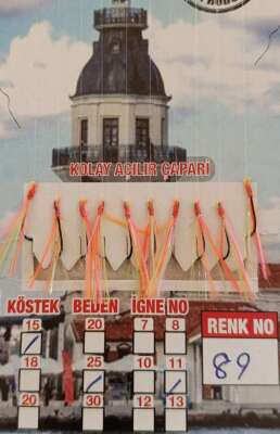 İstavrit Çaparisi UV-GLOW Simli 10 İğneli Kolay Açılan Çapari 025mm Beden x 015mm Köstek - 4