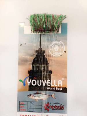 İstavrit Kösteği UV-GLOW Simli Youvella Kartonda 50 İğne 015 mm Köstek - 1