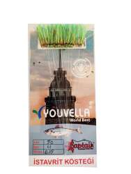 İstavrit Kösteği UV-GLOW Simli Youvella Kartonda 50 Kırmızı İğne 015mm Köstek - 3