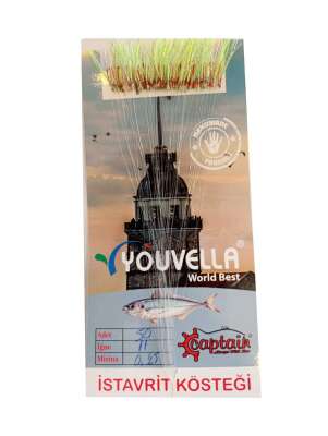 İstavrit Kösteği UV-GLOW Simli Youvella Kartonda 50 Kırmızı İğne 015mm Köstek - 4