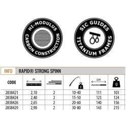 Lineaeffe 2838429 Rapid Strong 290cm Heavy Spin Kamış 30-80gr Atar - 2
