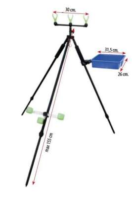 Lineaeffe 6313040N Tripod Teleskobik Ayarlanabilir Tablalı Kamış Sehpası 155cm - 2