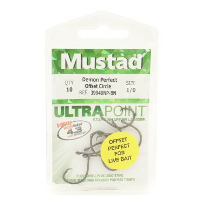 Mustad Demon Circle Offset 39940NP-BN Olta İğnesi