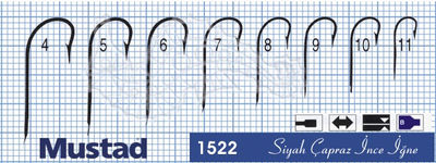 Mustad Olta İğnesi 1522 100lü