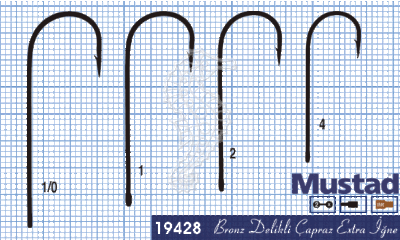 Mustad Olta İğnesi 19428 100lü