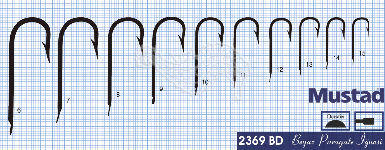 Mustad Olta İğnesi 2369BD 100lü