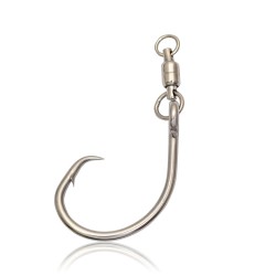 Mustad - Mustad Swivel Demon Offset Circle SE39943NP 4X Strong Olta İğnesi
