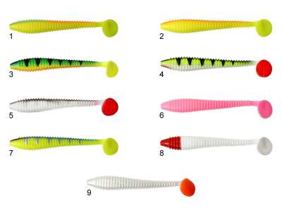 Mutant 3534 Typoon Soft 12cm Levrek Silikonu 5li Paket Suni Yem - 8