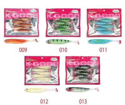 Mutant 3538 Twost Tail Flash 9cm Levrek Silikonu 5li Paket Suni Yem - 4