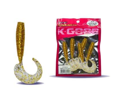 Mutant 3545 Runner Tail 8cm Levrek Silikonu 5li Paket Suni Yem - 1