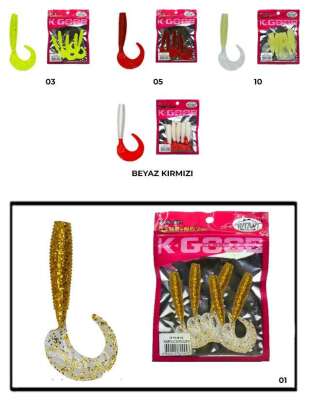 Mutant 3545 Runner Tail 8cm Levrek Silikonu 5li Paket Suni Yem - 4