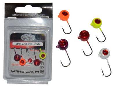 Mutant 6439 Jig Head Rigato 3D Melek Göz 15gr LRF Jig Head 5li Paket - 1