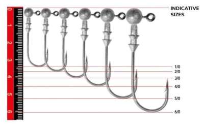 Nomura NM90005030 Round Jig Head 3lü Paket İğne:3/0no 5gr - 1