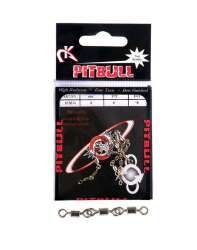 Pitbull 5100 3 Zincir Fırdöndü 5li Paket Nikel - Pitbull