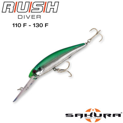 Sakura Rush Diver Longbill Minnow Floating Sahte Balığı - 1