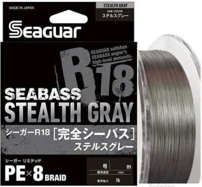 Seaguar Stealth Gray PE 8 Örgü Spin İp Misina 150mt Gri - 1