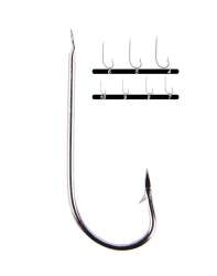 Youvella 1207 Palalı Çapraz Olta İğnesi 100lü Kutu Nikel - 2