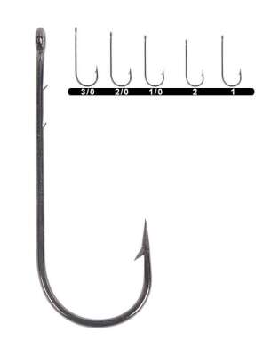 Youvella 1280 Uzun Pala Delikli Lüfer İğnesi 100lü Kutu Black Nikel - 2