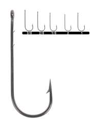 Youvella 1280 Uzun Pala Delikli Lüfer İğnesi 100lü Kutu Black Nikel - 1