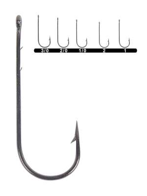 Youvella 1280 Uzun Pala Delikli Lüfer İğnesi 100lü Kutu Black Nikel - 1