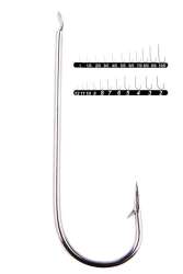 Youvella 1302 Palalı Düz Olta İğnesi 100lü Kutu Nikel - 1