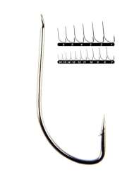 Youvella 1310 Kısa Pala Dövme Olta İğnesi 100lü Kutu Nikel - Youvella