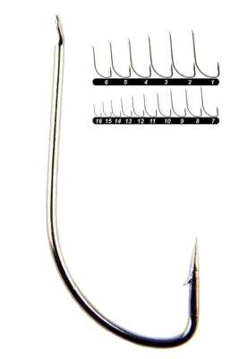 Youvella 1310 Kısa Pala Dövme Olta İğnesi 100lü Kutu Nikel - 1