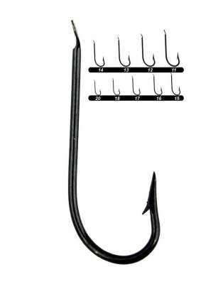 Youvella 1318 Palalı Kalın Çapraz Olta İğnesi 100lü Kutu Siyah - 2