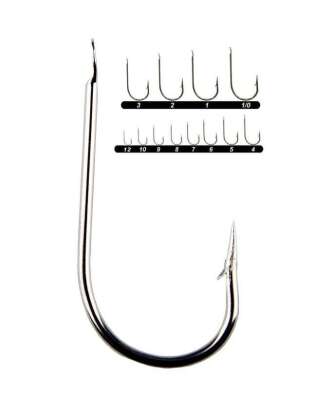 Youvella 1353 Kısa Pala Olta İğnesi 100lü Kutu Nikel - 2