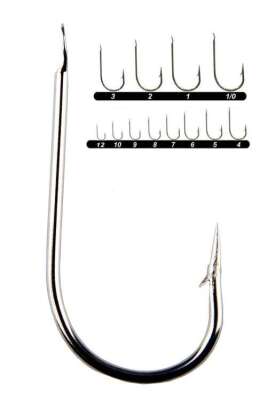 Youvella 1353 Kısa Pala Olta İğnesi 100lü Kutu Nikel - 1