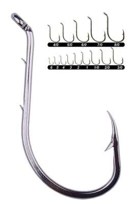 Youvella 1354 Delikli Tırnaklı Papağan Olta İğnesi 100lü Kutu Nikel - 1