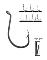 Youvella 1355 Delikli Tırnaklı Papağan Olta İğnesi 100lü Kutu Black Nikel - Youvella