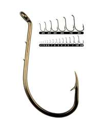 Youvella 1364 Delikli Tırnaklı Papağan Olta İğnesi 100lü Kutu Bronz - Youvella