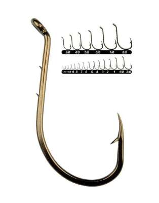 Youvella 1364 Delikli Tırnaklı Papağan Olta İğnesi 100lü Kutu Bronz - 2