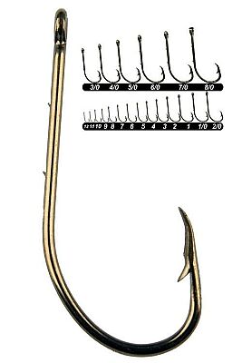 Youvella 1366 Delikli Tırnaklı Papağan Olta İğnesi 100lü Kutu Bronz - 1