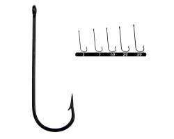 Youvella 1372 Uzun Pala Delikli Lüfer İğnesi 100lü Kutu Siyah - 1