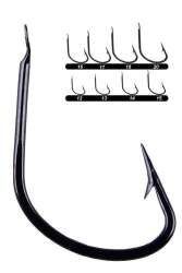 Youvella 1400 Sazan İğnesi Dövme 100lü Kutu Black Nikel - 1