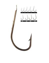 Youvella 1402 Tırnaklı Kısa Pala Dövme Olta İğnesi 100lü Kutu Bronz - Youvella