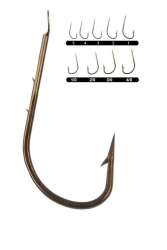 Youvella 1402 Tırnaklı Kısa Pala Dövme Olta İğnesi 100lü Kutu Bronz - 1