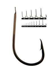 Youvella 1404 Kısa Pala Dövme Papağan Olta İğnesi 100lü Kutu Bronz - Youvella