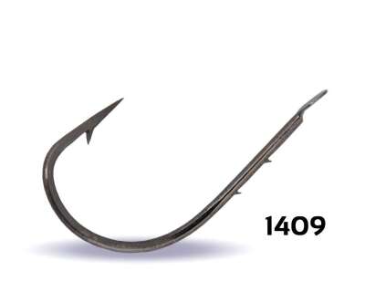 Youvella 1409 Kısa Pala Tırnaklı Olta İğnesi 100lü Kutu Black Nikel - 1