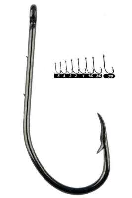 Youvella 1465 Delikli Tırnaklı Papağan Olta İğnesi 100lü Kutu Black Nikel - 1