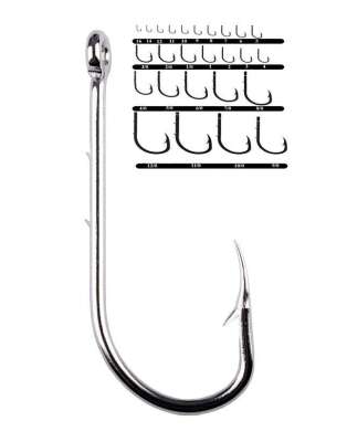 Youvella 1466 Delikli Tırnaklı Papağan Olta İğnesi 100lü Kutu Nikel - 1