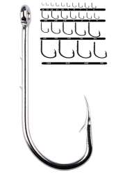 Youvella 1466 Delikli Tırnaklı Papağan Olta İğnesi 100lü Kutu Nikel - 2